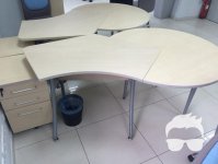 Стол офисный с приставкой новый Польша
